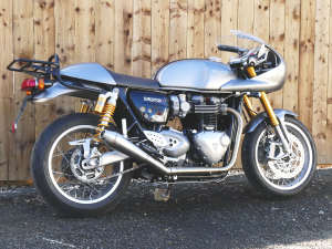 TEC RAIDER 2-1 Stainless Exhaust System - Speed Twin 1200cc and Thruxton 1200cc models