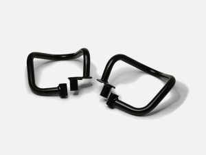 Black Compact Engine Guards - Royal Enfield Hunter 350
